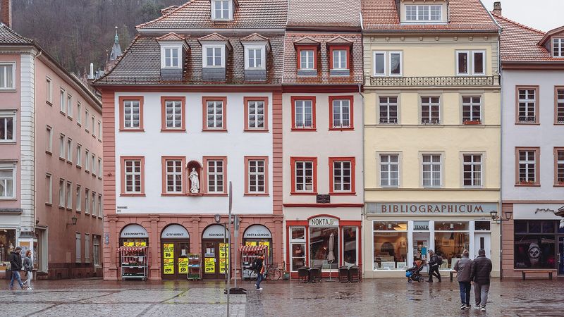 Hauptstraße in der Heidelberger Altstadt
