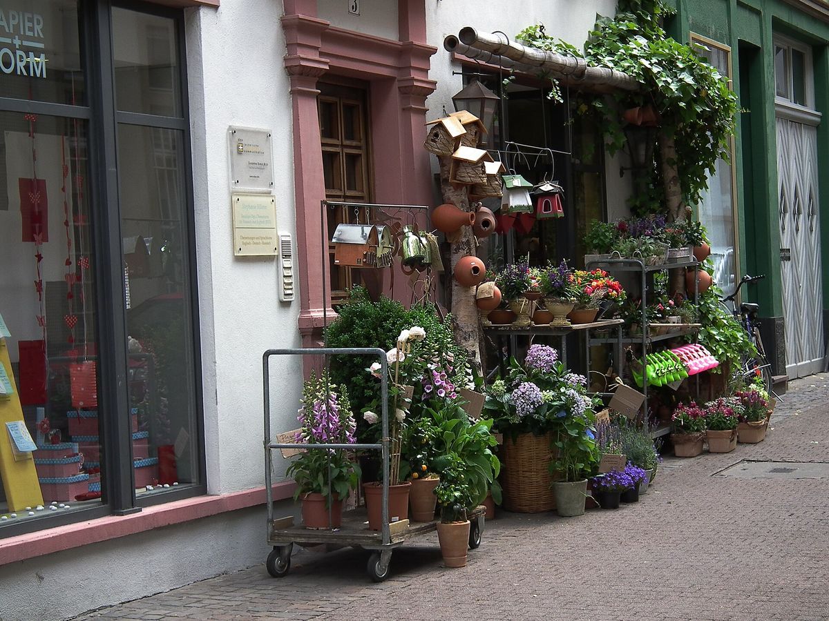 Blumengeschäft in der St.-Anna-Gasse